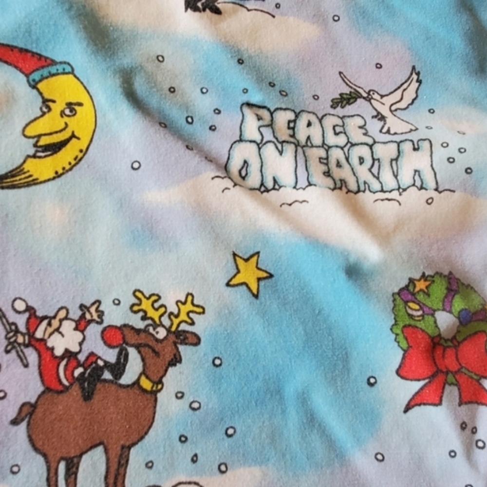 Holiday scrub top